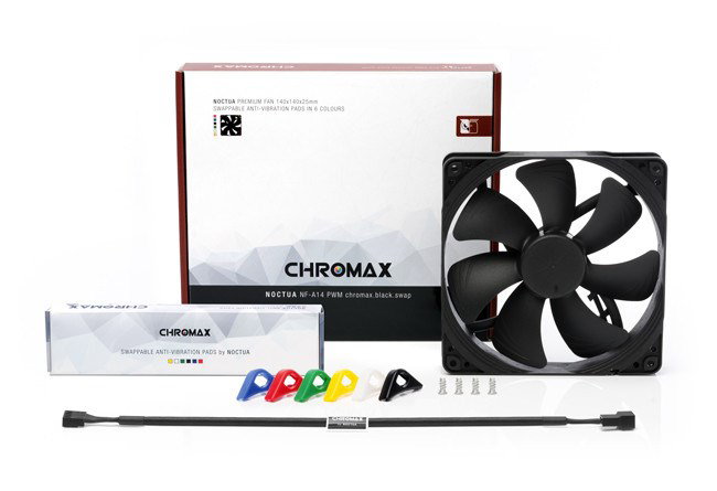 Noctua NF-A14 PWM chromax.black.swap Computer case Fan 14 cm