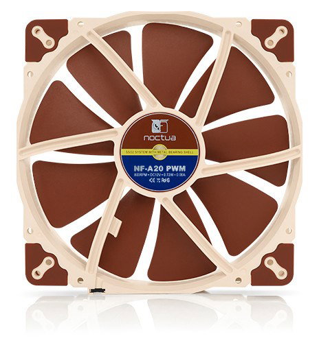 Noctua NF-A20 PWM Computer case Fan 20 cm Beige, Brown