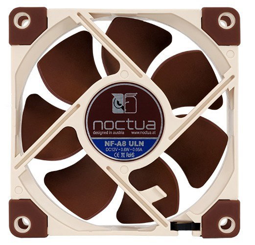 Noctua NF-A8 ULN computer cooling system Computer case Fan 8 cm Beige, Brown