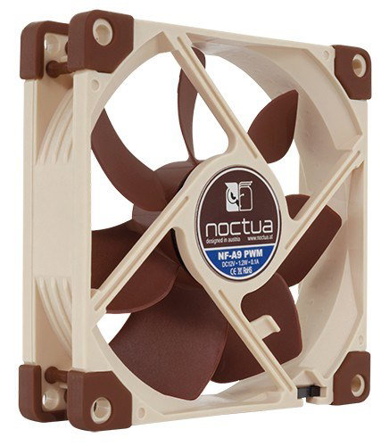 Noctua NF-A9 PWM computer cooling system Computer case Fan 9.2 cm Beige, Brown