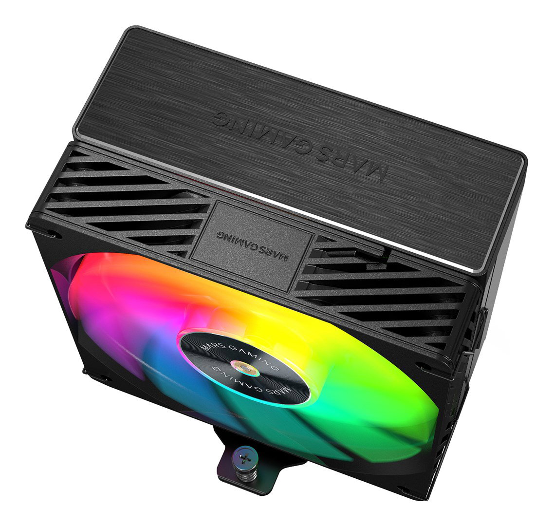 Mars Gaming MCPUX5ARGB computer cooling system Processor Air cooler 12 cm Black 1 pc(s)