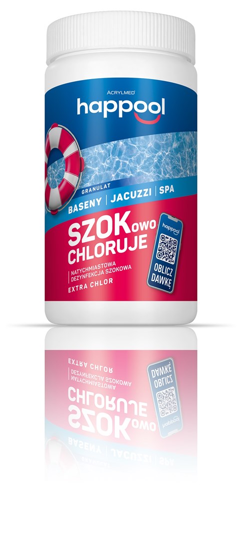 Acrylmed EXTRA CHLOR Granules for controlling algae, fungi and bacteria in swimming pools, 1 kg