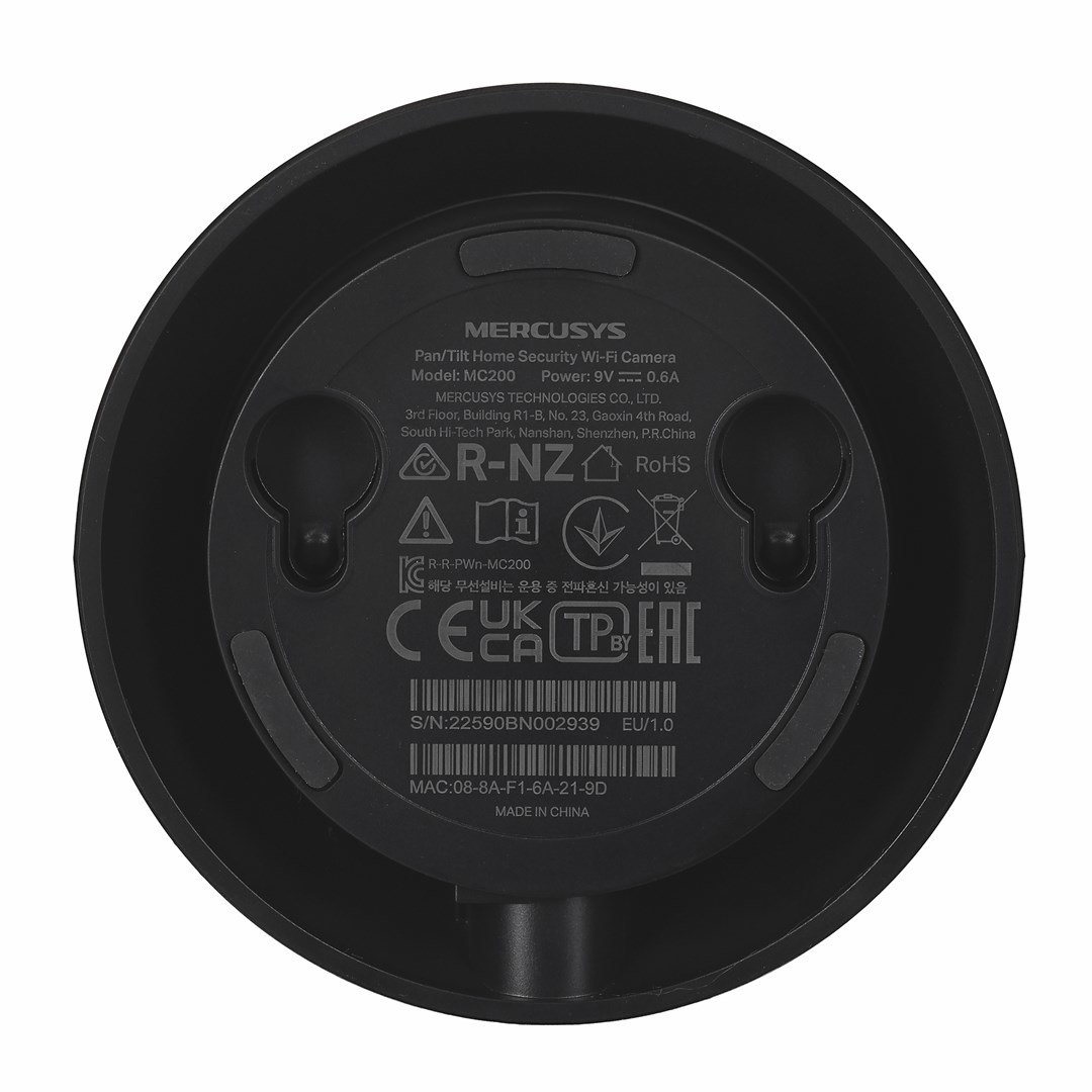 Mercusys MC200 - Pan/Tilt Home Security Wi-Fi Camera