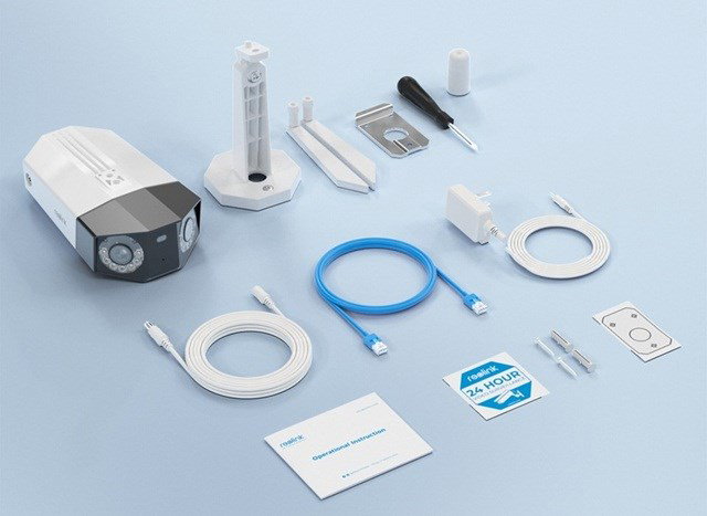 Reolink Duo Series W730 - 4K Outdoor Wi-Fi Camera, Dual-Lens, 180 Panoramic View, Person/Vehicle/Animal Detection