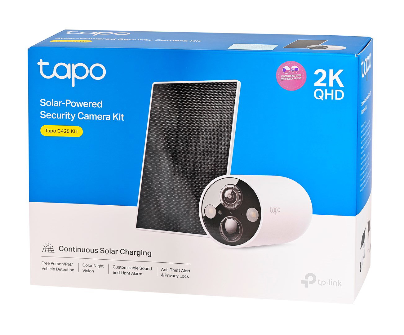 TP-Link Tapo Solar-Powered Security Camera Kit 1 C425, 1 A201