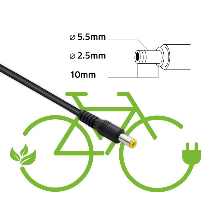 Qoltec 50761 Charger for e-bike batteries 36V 42V 2A 5.5*2.5