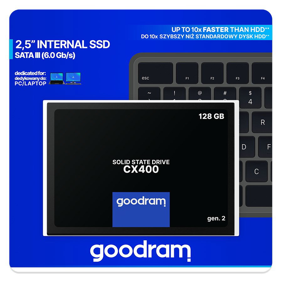 Goodram CX400 gen.2 2.5 128 GB Serial ATA III 3D TLC NAND