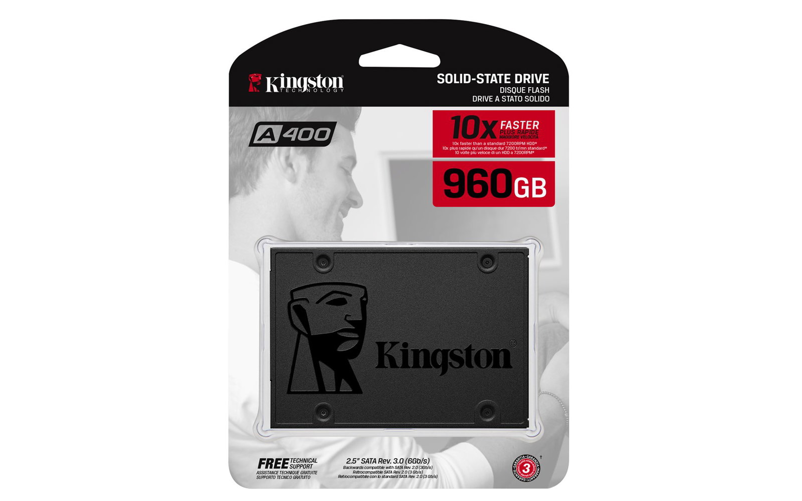 Kingston Technology A400 960 GB 2.5 Serial ATA III TLC
