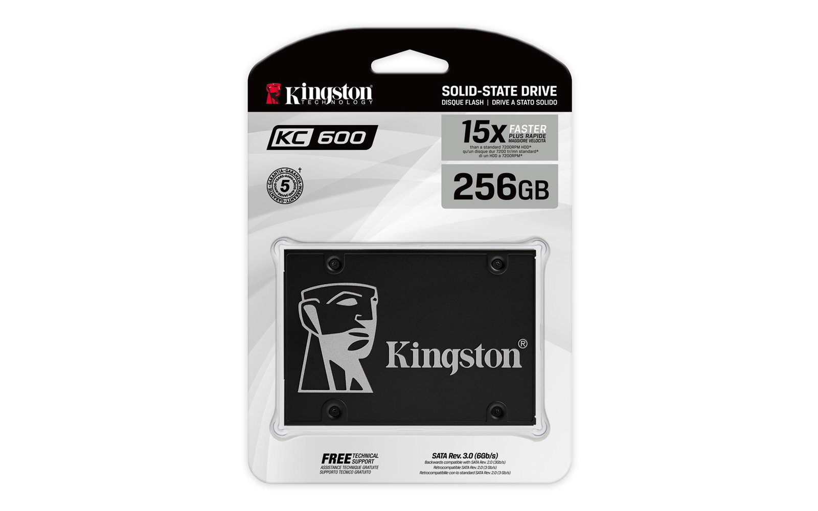 Kingston Technology KC600 2.5 256 GB Serial ATA III 3D TLC