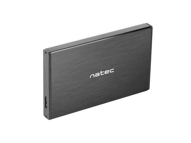 NATEC RHINO GO enclosure USB 3.0 for 2.5 SATA HDD/SSD, black Aluminum