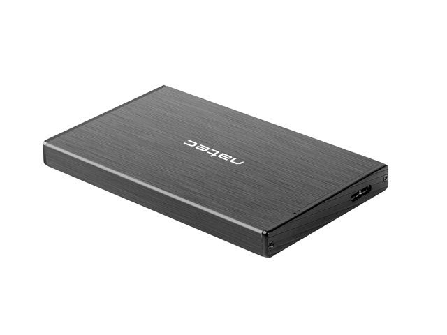 NATEC RHINO GO enclosure USB 3.0 for 2.5 SATA HDD/SSD, black Aluminum