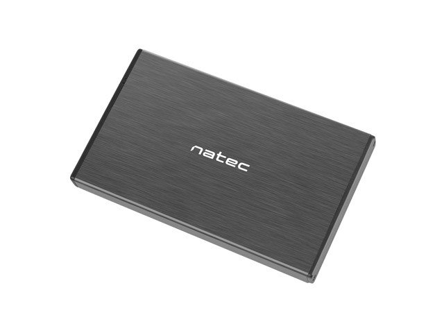 NATEC RHINO GO enclosure USB 3.0 for 2.5 SATA HDD/SSD, black Aluminum