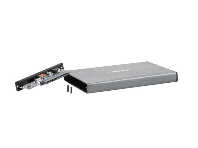 NATEC HDD ENCLOSURE RHINO GO (USB 3.0, 2.5, GREY)