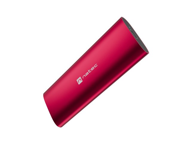 NATEC RHINO M.2 NVME LITE EXTERNAL SSD ENCLOSURE USB-C 3.2 GEN 2 RUBY RED