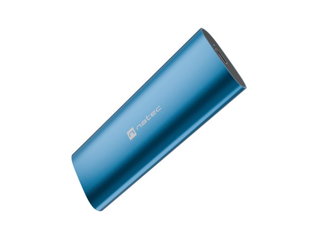 NATEC RHINO M.2 NVME LITE EXTERNAL SSD ENCLOSURE USB-C 3.2 GEN 2 HORIZON BLUE