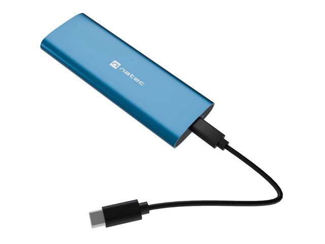 NATEC RHINO M.2 NVME LITE EXTERNAL SSD ENCLOSURE USB-C 3.2 GEN 2 HORIZON BLUE