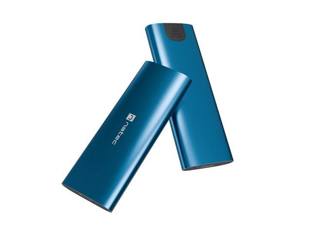 NATEC RHINO M.2 NVME LITE EXTERNAL SSD ENCLOSURE USB-C 3.2 GEN 2 HORIZON BLUE