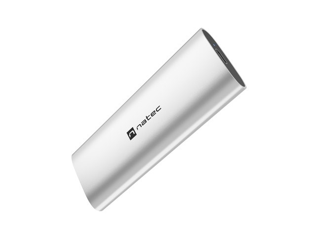 NATEC RHINO M.2 NVME LITE EXTERNAL SSD ENCLOSURE USB-C 3.2 GEN 2 ARCTIC SILVER