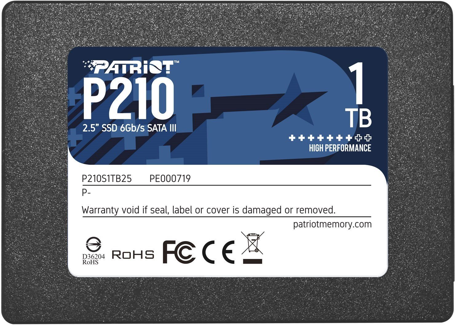 Patriot Memory P210 2.5 1000 GB Serial ATA III
