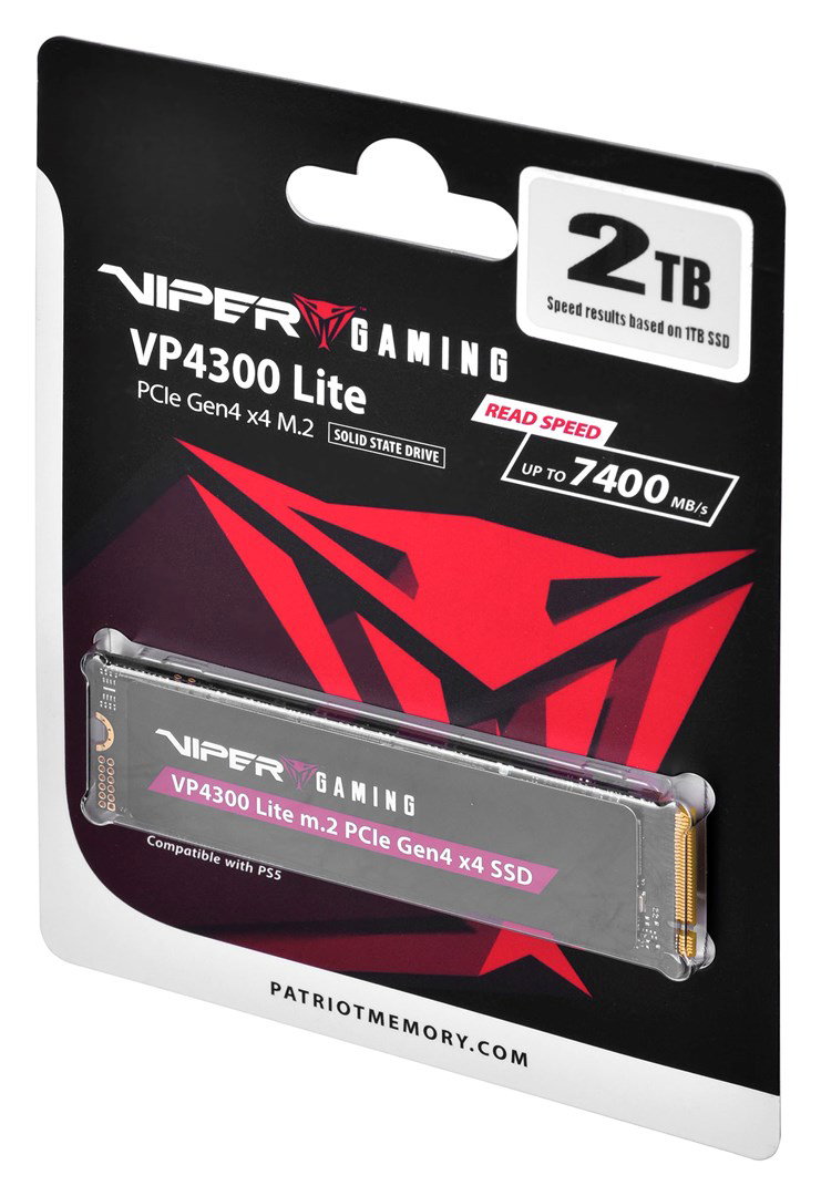 Patriot Memory VP4300 Lite 2 TB M.2 PCI Express 4.0 NVMe (VP4300L2TBM28H)