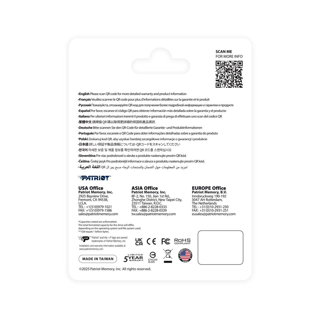 SSD Patriot Viper P410 M.2 PCI-Ex4 NVMe 1.4 2TB 5GB/s (P410P2TBM28H)