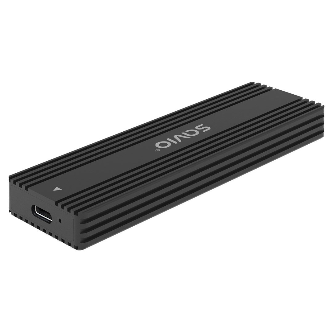 Savio AK-84 storage drive enclosure SSD enclosure Black M.2
