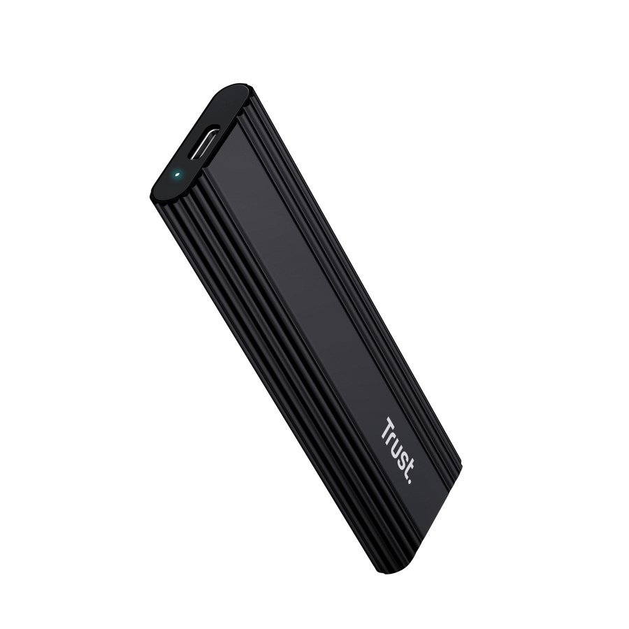 Trust 25806 storage drive enclosure SSD enclosure Black