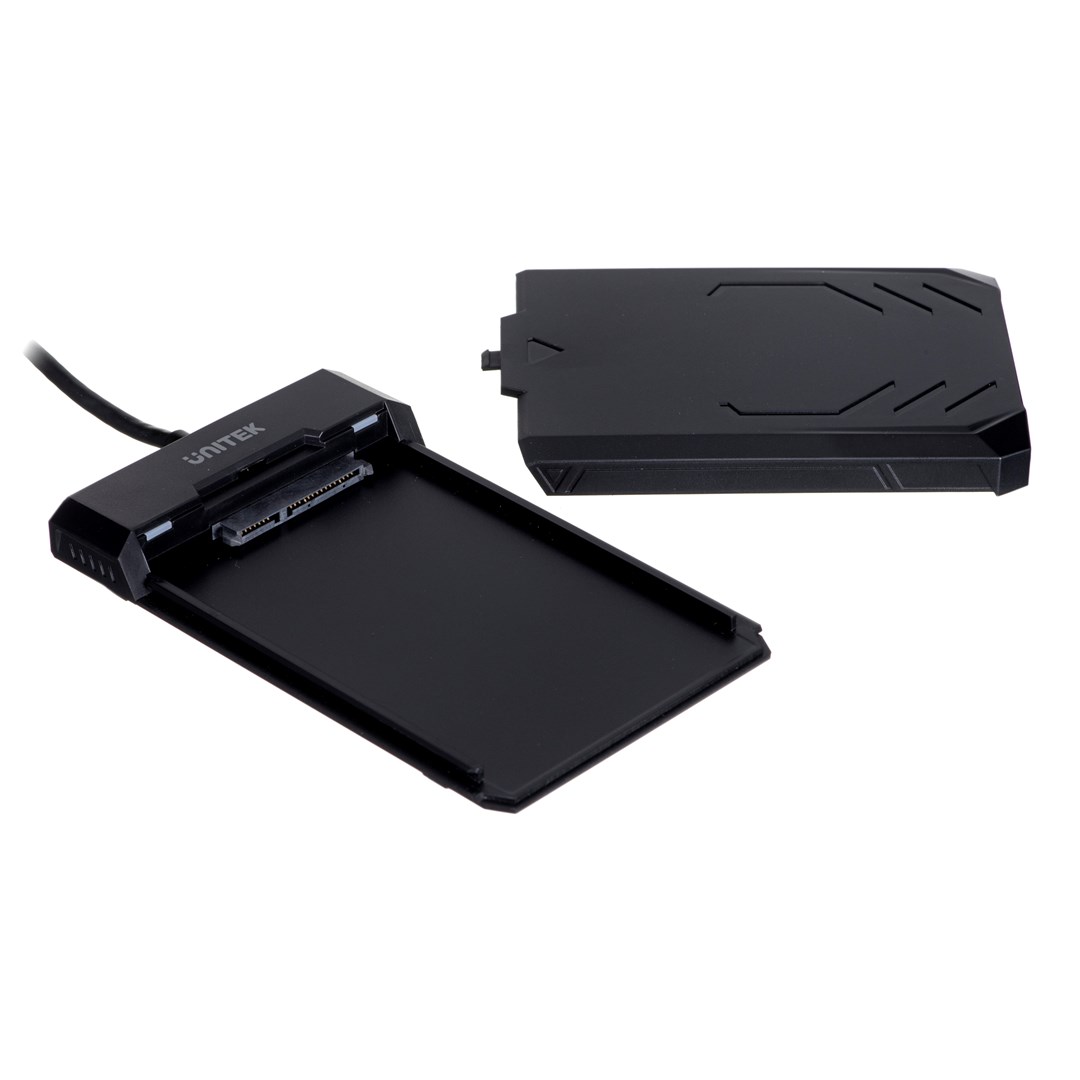 UNITEK Y-3036 storage drive enclosure 2.5 HDD/SSD enclosure Black