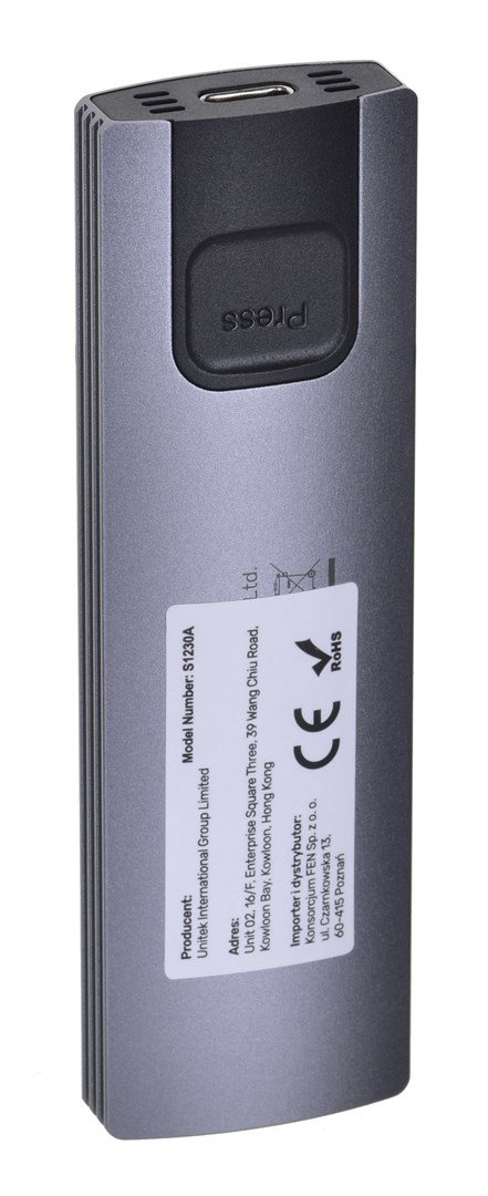 UNITEK M.2 ENCLOSURE, USB 3.2 Gen2 Type-C M.2 NVME/SATA SSD