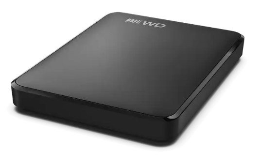Western Digital Elements Portable (USB-C) external hard drive 1 TB 2.5 USB Type-C 3.2 Gen 1 (3.1 Gen 1) Black