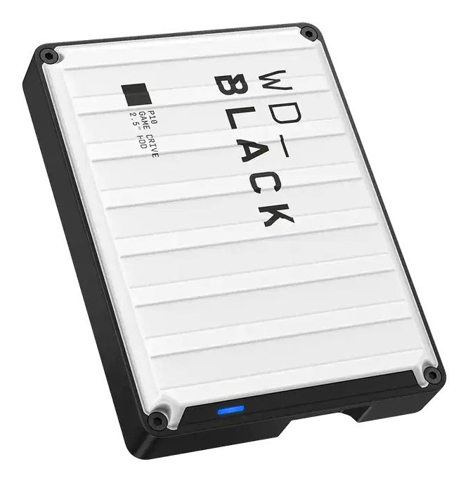 Western Digital WD_BLACK P10 external hard drive 6 TB 2.5 USB Type-A 2.0/3.2 Gen 1 (3.1 Gen 1) White