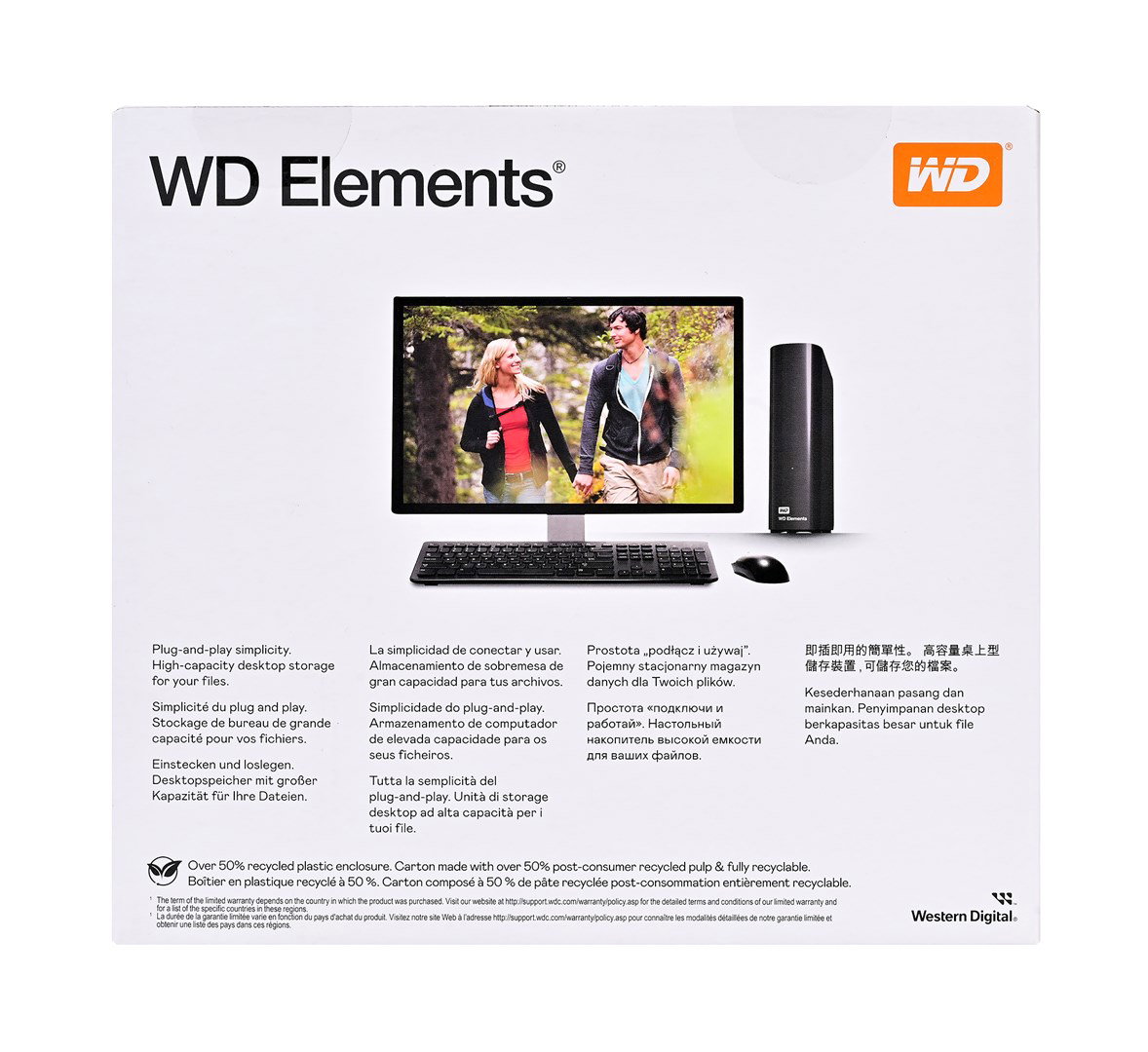 Western Digital Elements WDBWLG0060HBK-EESN external hard drive 6 TB Micro-USB B 3.2 Gen 1 (3.1 Gen 1) Black