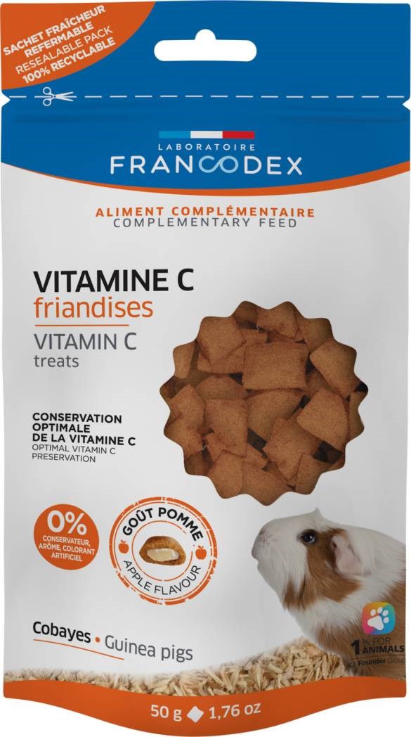 FRANCODEX Vitamin C treats - Guinea pig treat - 50g