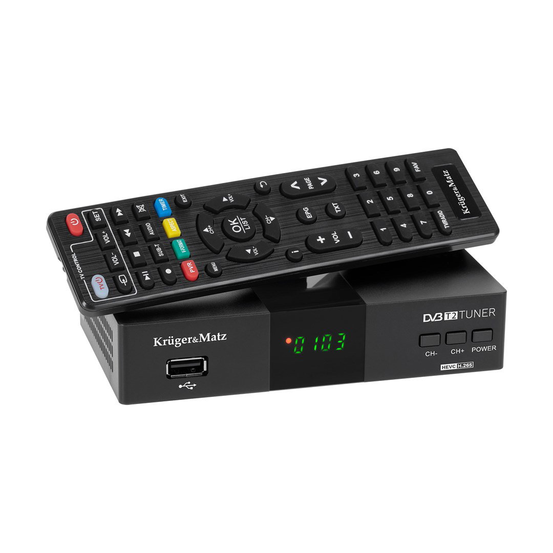 Kruger&Matz DVB-T2 H.265 HEVC Tuner KM0550D