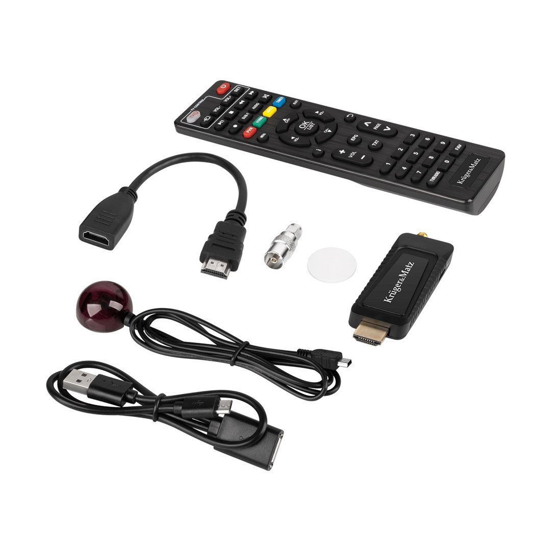 KRUGER & MATZ mini Tuner DVB-T2 H.265 HEVC KM9998