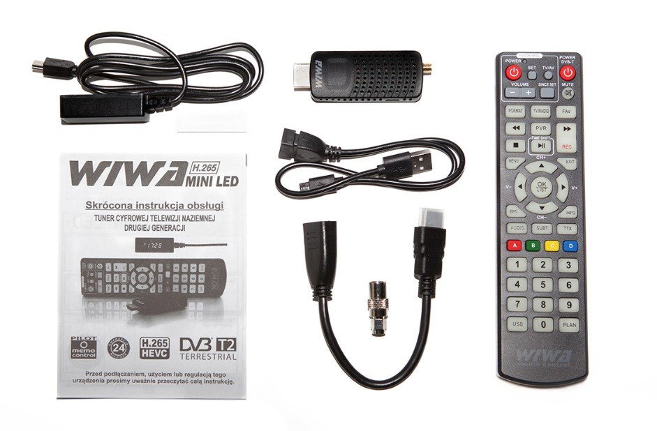 DVB-T/T2 WIWA H.265 MINI LED Tuner