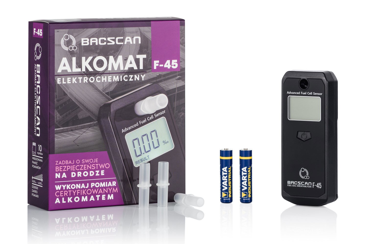 BACscan F-45 alcohol tester 0 - 4% Black
