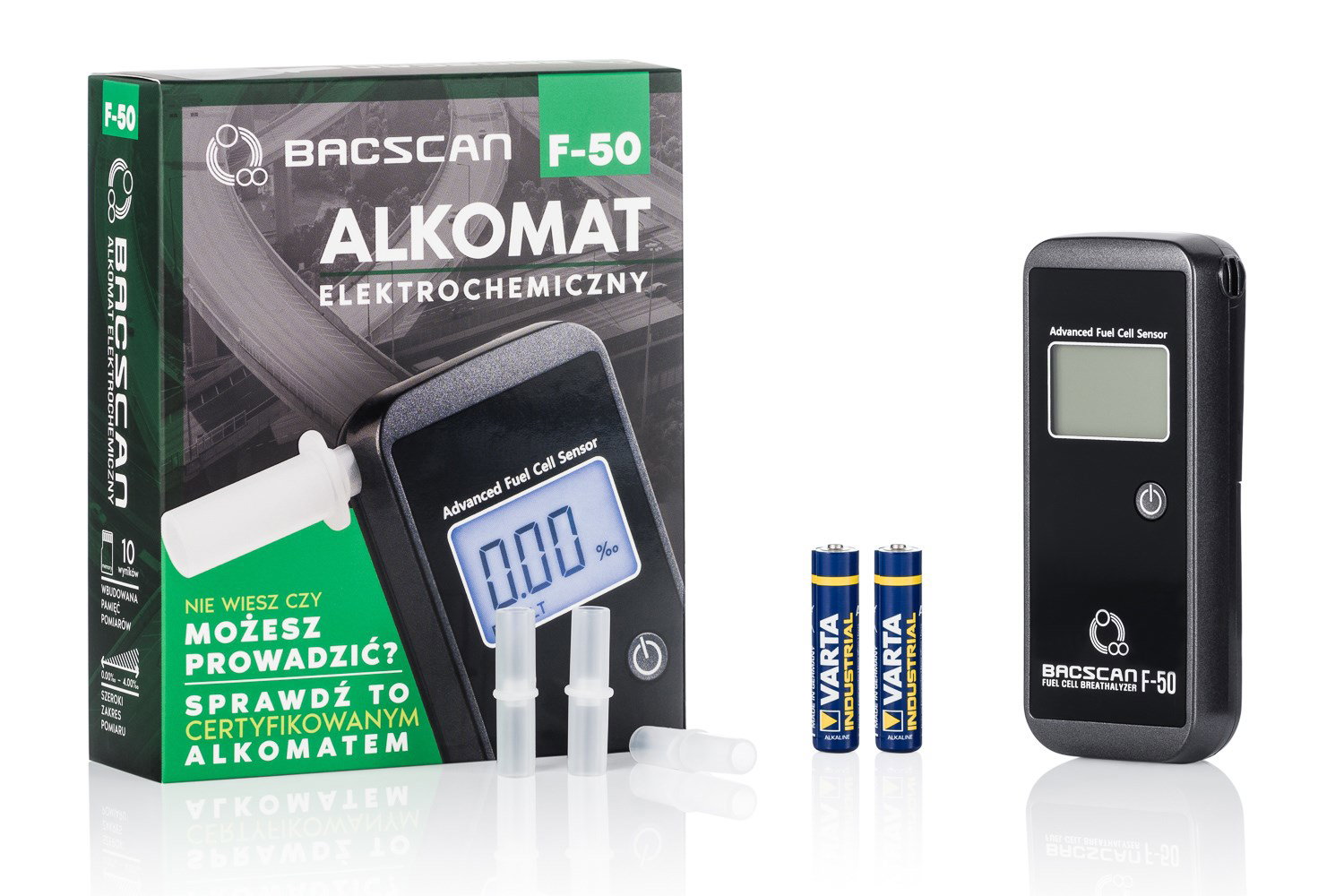 BACscan F-50 alcohol tester 0 - 4% Black
