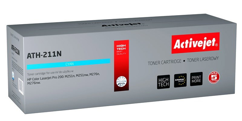 Activejet ATH-211N Toner (replacement for HP 131A CF211A, Canon CRG-731C; Supreme; 1800 pages; cyan)