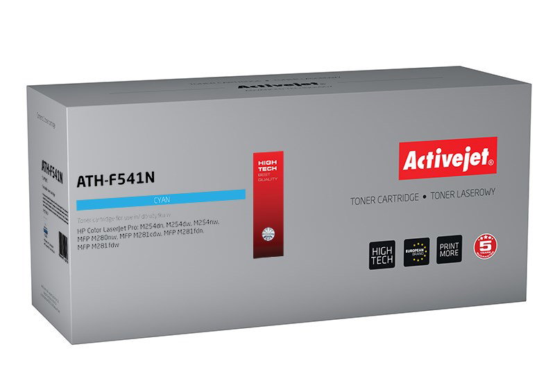 Activejet ATH-F541N toner (replacement for HP 203A HP203A CF541A CRG 054 C CRG054; Supreme; 1300 pages; cyan)