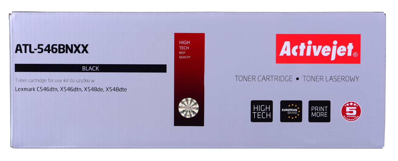 Activejet ATL-546BNXX Toner (replacement for LEXMARK C546U1KG; Supreme; 8000 pages; black)