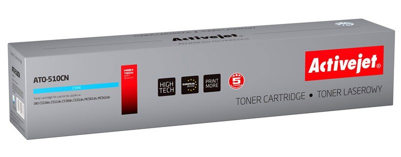 Activejet ATO-510CN Toner (replacement OKI 44469724; Supreme; 5000 pages; cyan)
