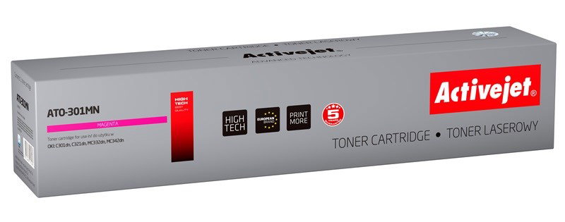 Activejet ATO-301MN toner (replacement for OKI 44973534; Supreme; 1500 pages; magenta)