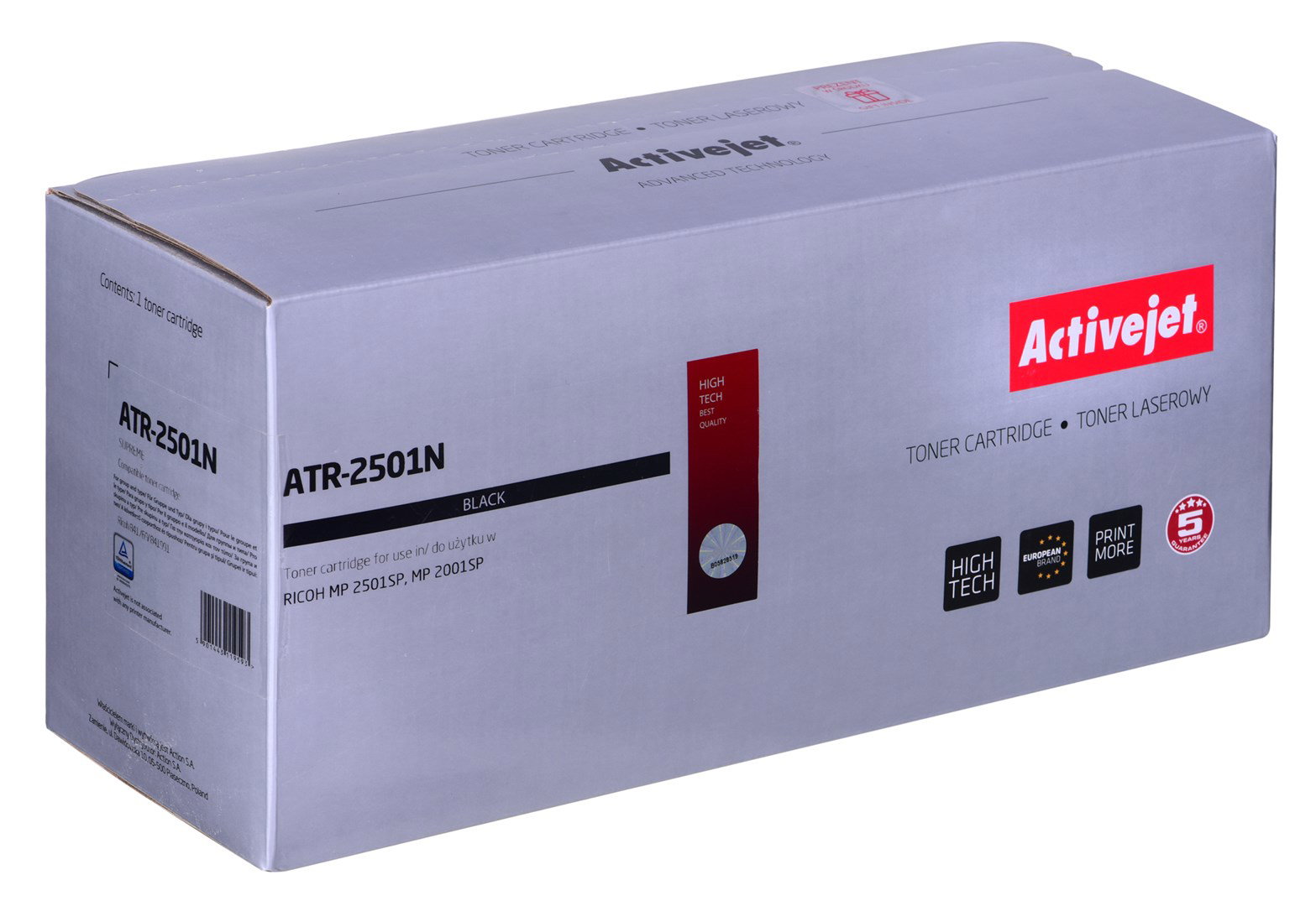 Activejet ATR-2501N Toner (replacement for Ricoh 841769, 841991, 842009; Supreme; 9000 pages; black)