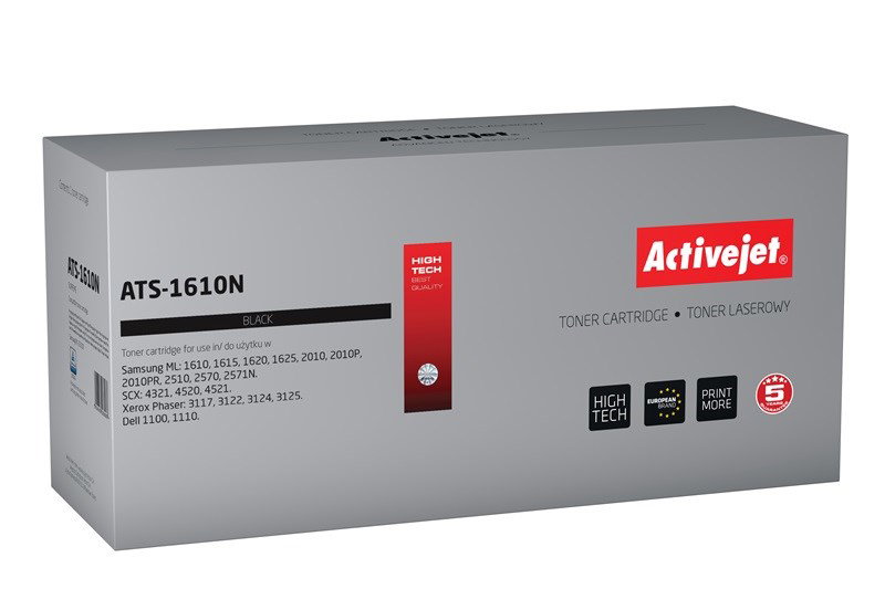 Activejet ATS-1610N Toner (replacement for Samsung ML-2010D3 2010D3, Xerox 106R01159, Dell J9833; Supreme; 3000 pages; black)