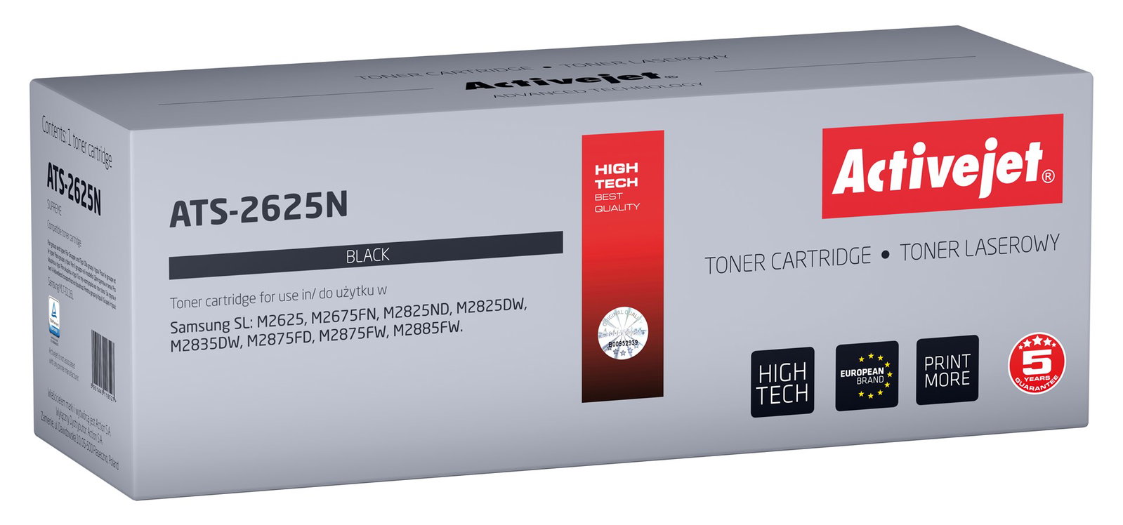 Activejet ATS-2625N Toner (replacement Samsung MLT-116L; Supreme; 3 000 pages; Black)