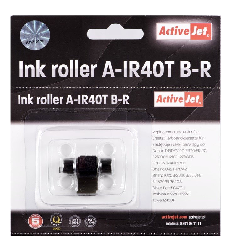 Activejet A-IR40T color roller set (replacement for Epson IR40T; Supreme; black, magenta, 5 pcs)