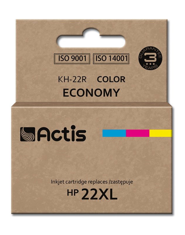 Actis KH-22R Ink (replacement for HP 22XL C9352A; Standard; 18 ml; color: cyan, magenta, yellow)