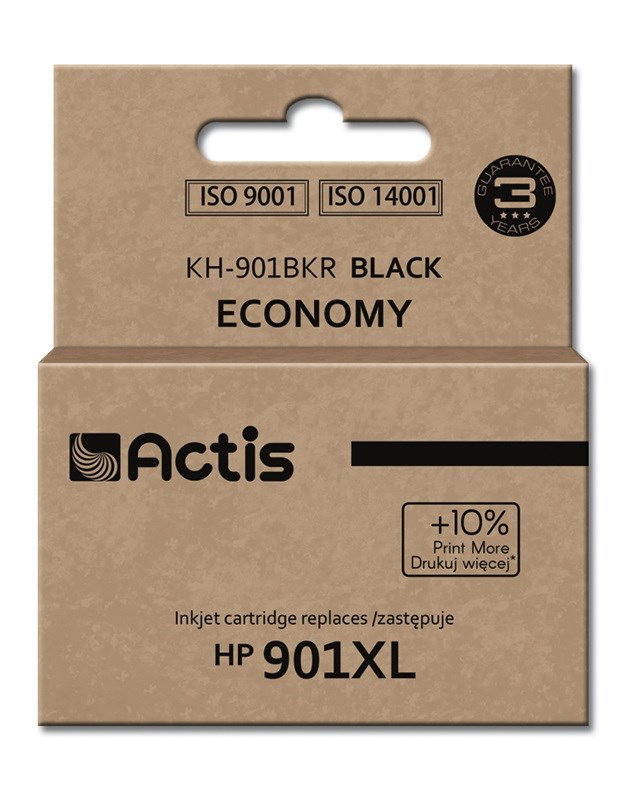 Actis KH-901BKR Ink (replacement for HP 901XL CC654AE; Standard; 20 ml; black)