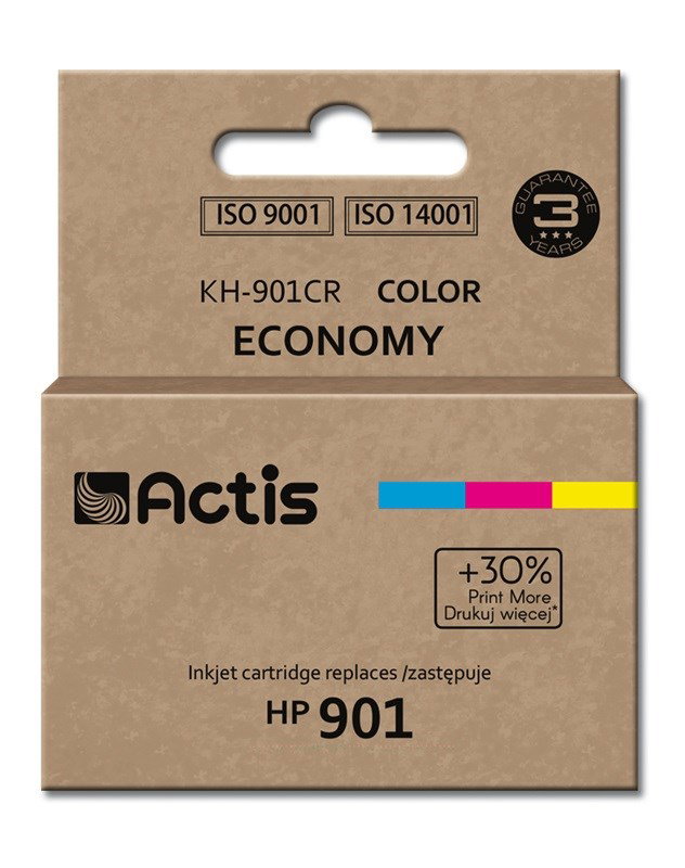 Actis KH-901CR ink for HP printer; HP 901XL CC656AE replacement; Standard; 18 ml; color
